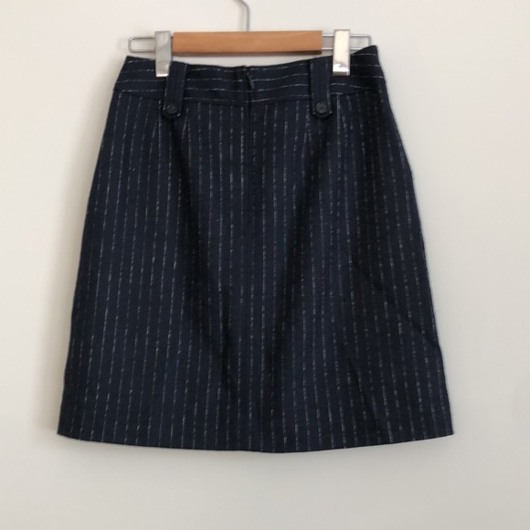 NWT Loft navy striped pencil skirt size 0P - Picture 3 of 6